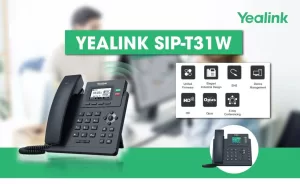 تلفن تحت شبکه رومیزی وای فای ارزان Yealink T31W